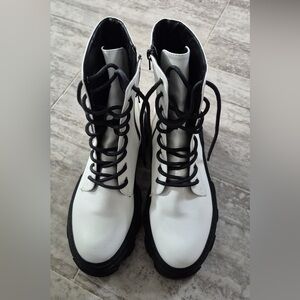 Forever 21 Black and White High-Top Sneakers